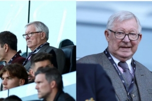 弗格森现场观战曼联1-1富勒姆,球迷:你能从他的眼中看到痛苦