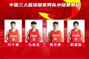 中国三人篮球亚运会名单:刘千豪&马典成领衔男队 李文霞领衔女队