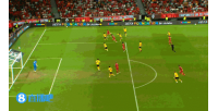 坎塞洛传中,C罗小角度凌空射门打偏